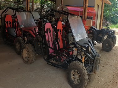 Buggy - with a side-mounted seat