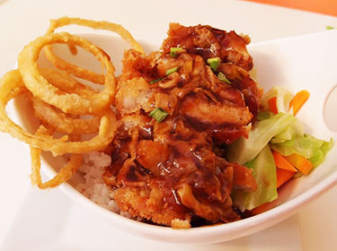 Deep-fry Pork with Rice