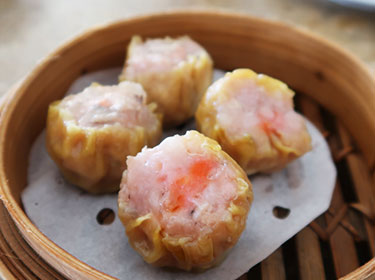 Steamed Siu-Mai Dumplings with crab roe